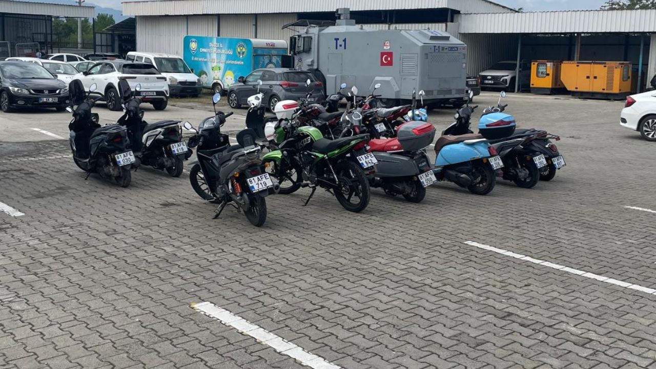 Düzce’de Motosiklet Operasyonu; 27 Şüpheli Gözaltında