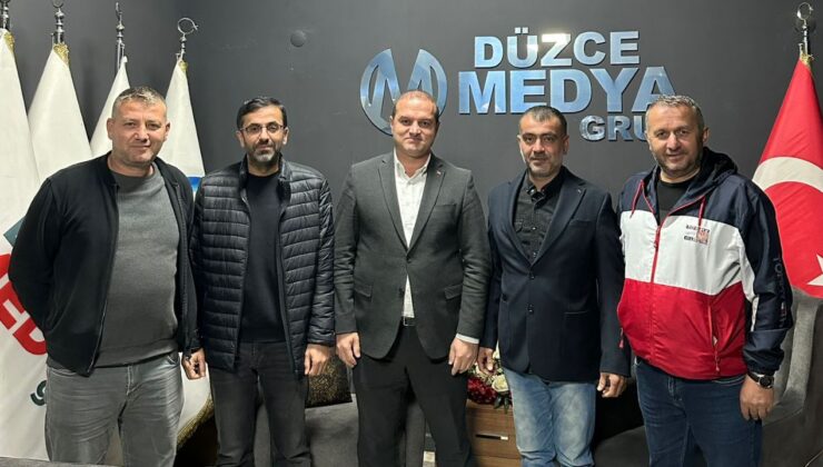 AK Parti Alaplı İlçe Başkanı Altan Güngör’den Düzce Gazeteciler Cemiyeti Başkanı Hakan Çakır’a Ziyaret