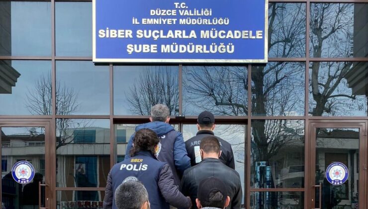 Düzce’de İnternet Dolandırıcılığı Operasyonu; 2 Kişi Gözaltına Alındı