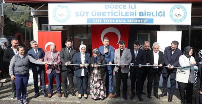 Düzce’de Süt Toplama Merkezi Hizmete Açıldı