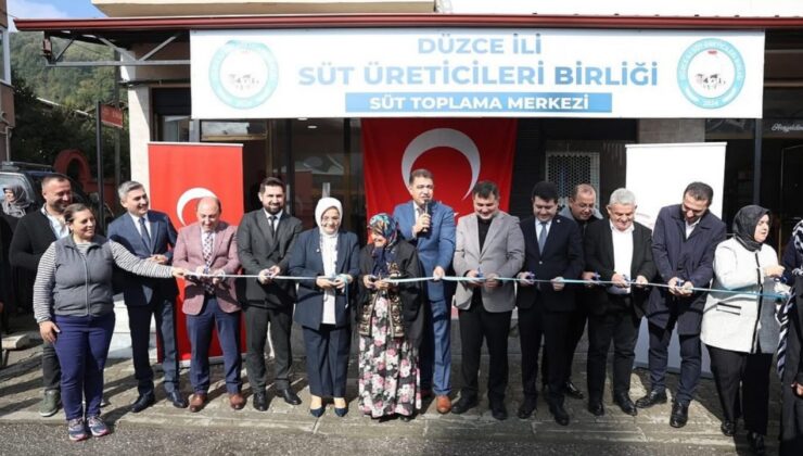 Düzce’de Süt Toplama Merkezi Hizmete Açıldı
