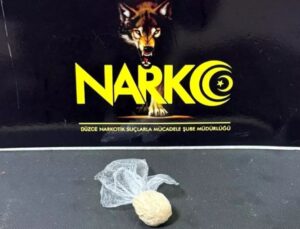 Düzce’de Uyuşturucu Operasyonu; 2 Kilo 600 Gram Hammadde Ele Geçirildi