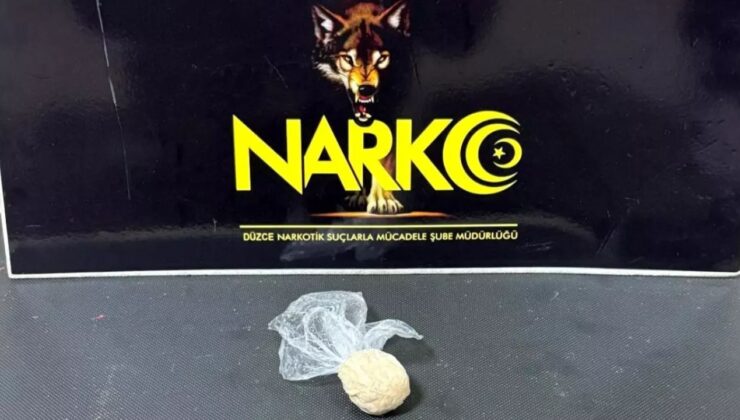 Düzce’de Uyuşturucu Operasyonu; 2 Kilo 600 Gram Hammadde Ele Geçirildi