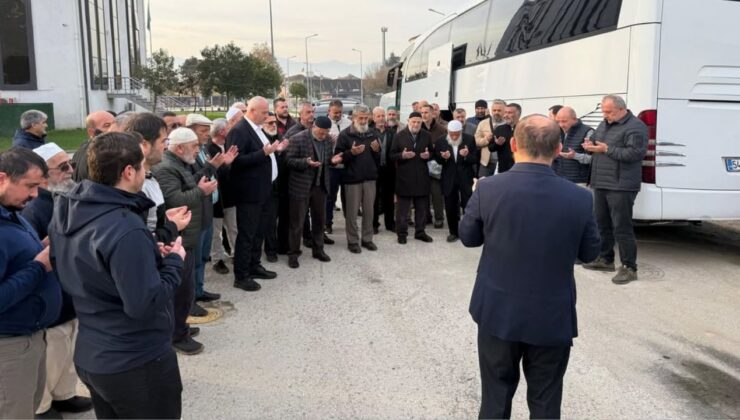 Çilimli’den Kutsal Yolculuğa Dualarla Uğurlama