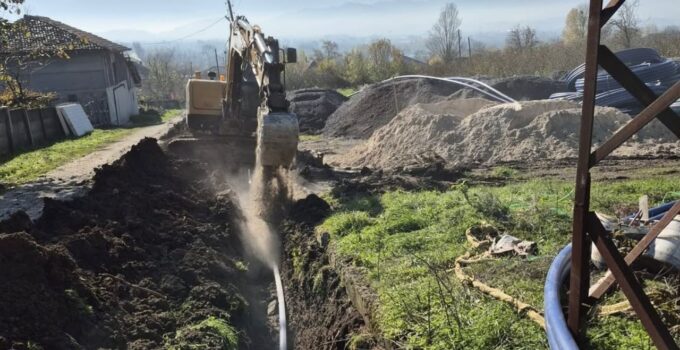 Çilimli Tepeköy İçmesuyu Şebeke Hattı Çalışmaları Hızla Devam Ediyor