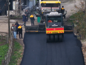 Çalılık Köyü Yolunda 1200 Metrelik Sıcak Asfalt Çalışması Tamamlandı