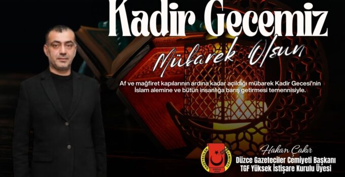 HAKAN ÇAKIR KADİR GECESİ REKLAM İLANI