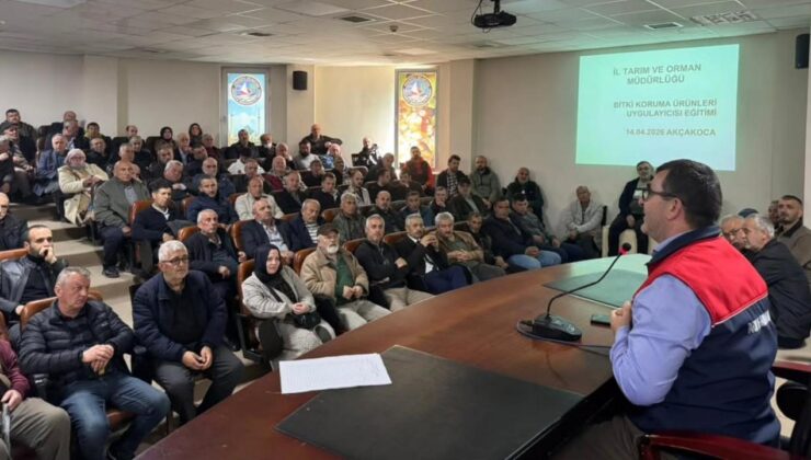 Akçakoca’da Üreticilere “Bitki Koruma ve B-Reçete” Eğitimi Verildi
